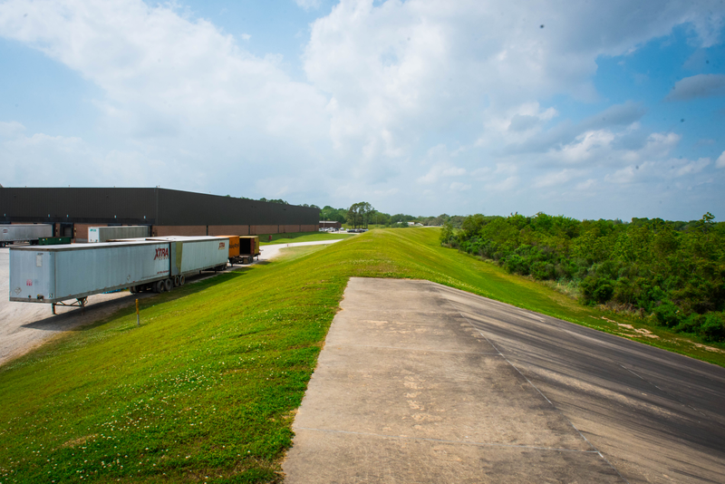 This $5 million, 17 foot tall levee was constructed after Hurricane Rita nearly flooded the Tabasco factories in 2005.